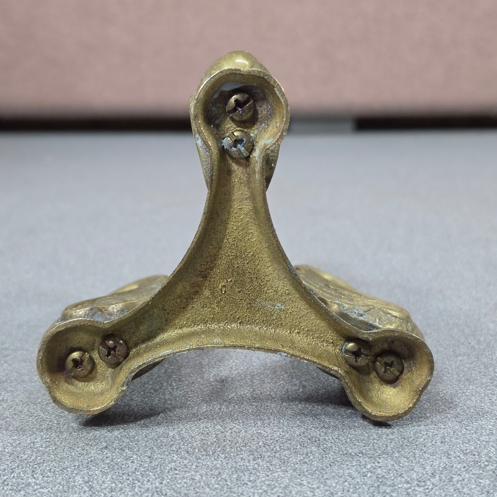 Vintage Brass Swan Trifoot Stand Home Decor - Picture 4 of 5